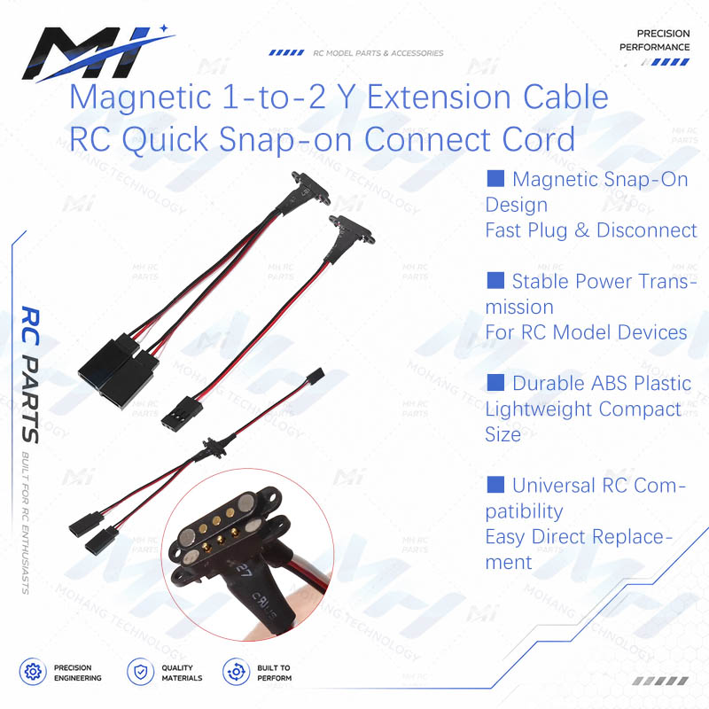 Drone Rc Toy - Magnetic 1-to-2 Y Extension Cable JR