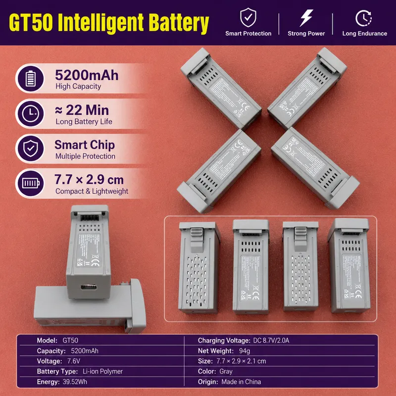 for GT50 Drone 3.7V 1300mAh Li - Drone Rc Gt50 review and price
