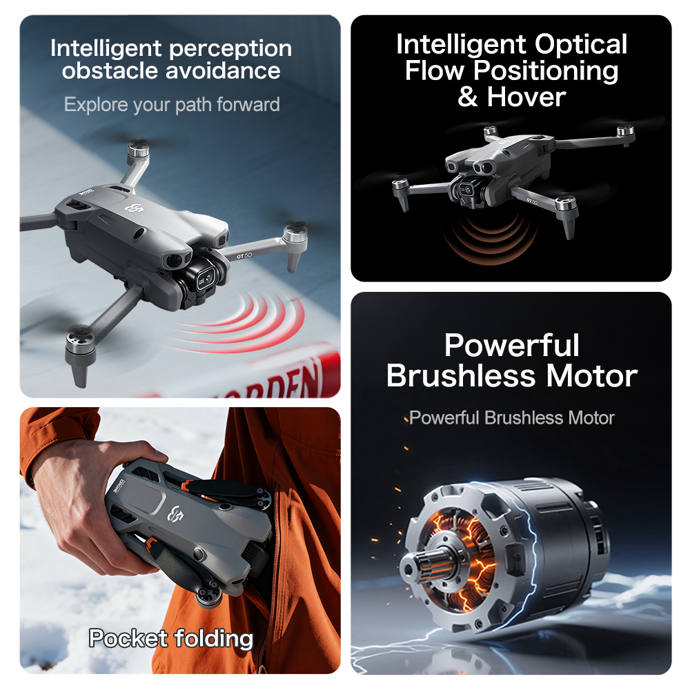 Original GT50 GPS Foldable Dro - Drone Rc Gt50 review and price