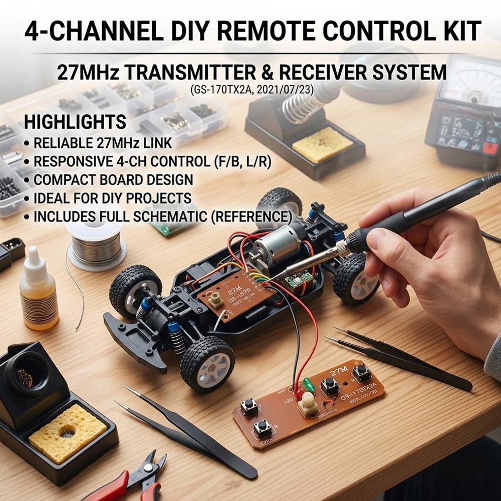 27MHz Remote Control Kit 4CH W - Joystick Rc Drone review and price