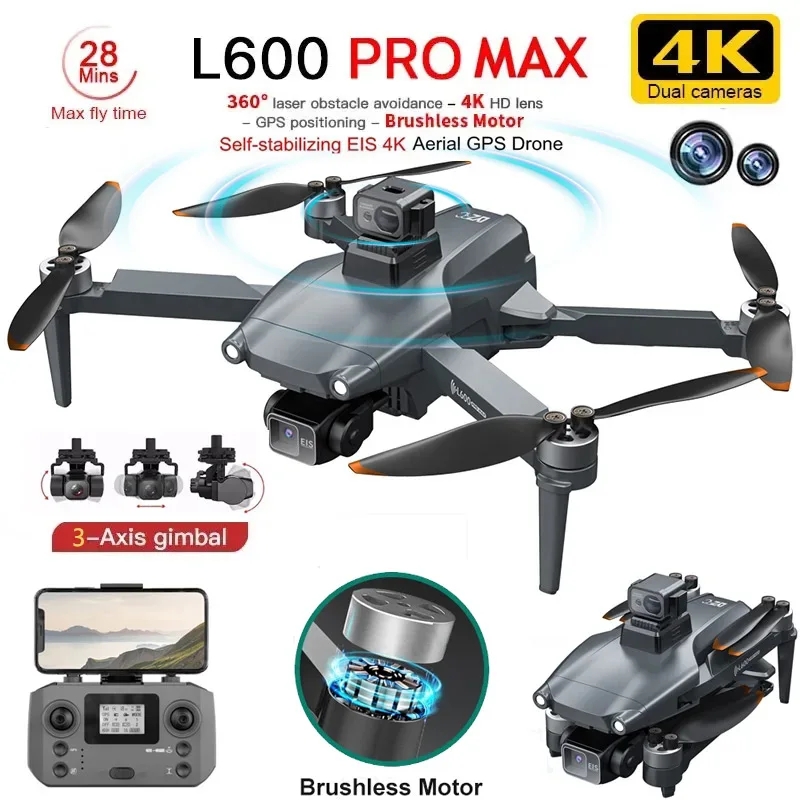 L600 PRO MAX GPS Drone Profess - Drone Rc Plegable review and price
